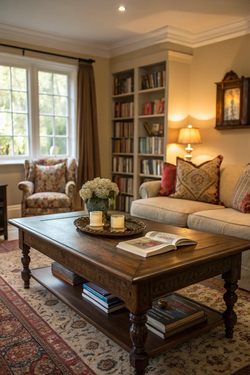 Vintage finds add character and charm to any space.