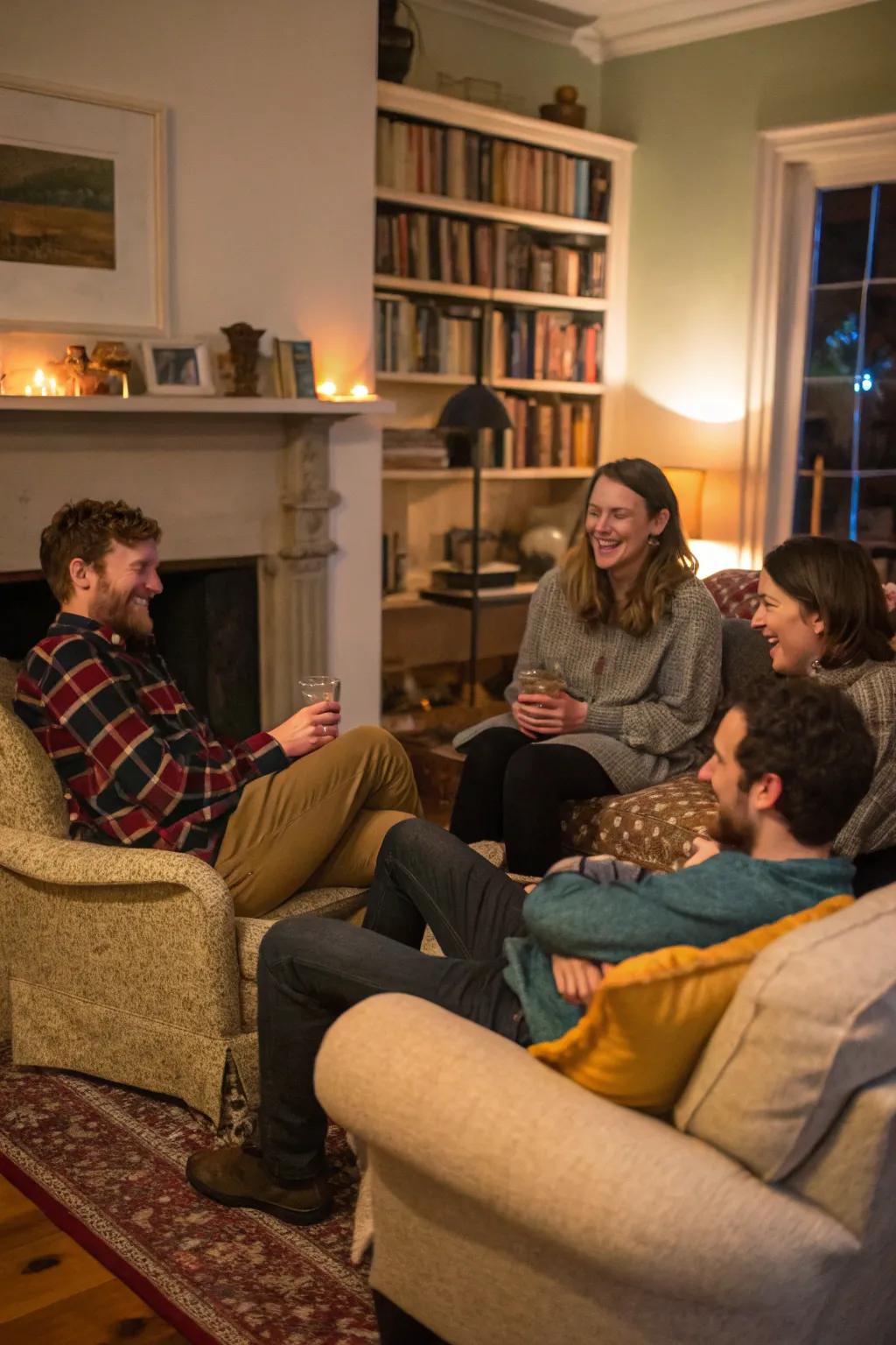 A relaxed and game-free gathering for genuine connections.