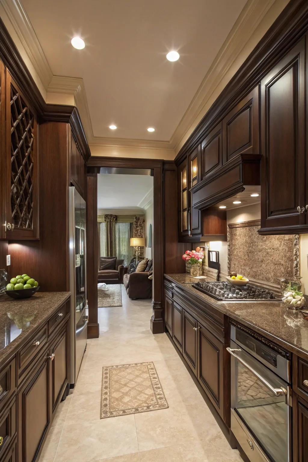 Profound tawny imparts a nuance of theatrical flair and opulence.