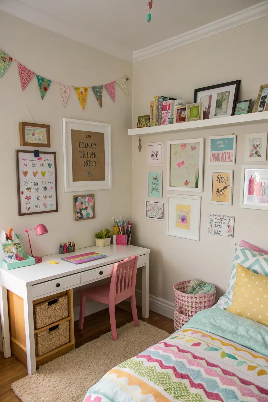 Personal touches reflect personality and warmth.