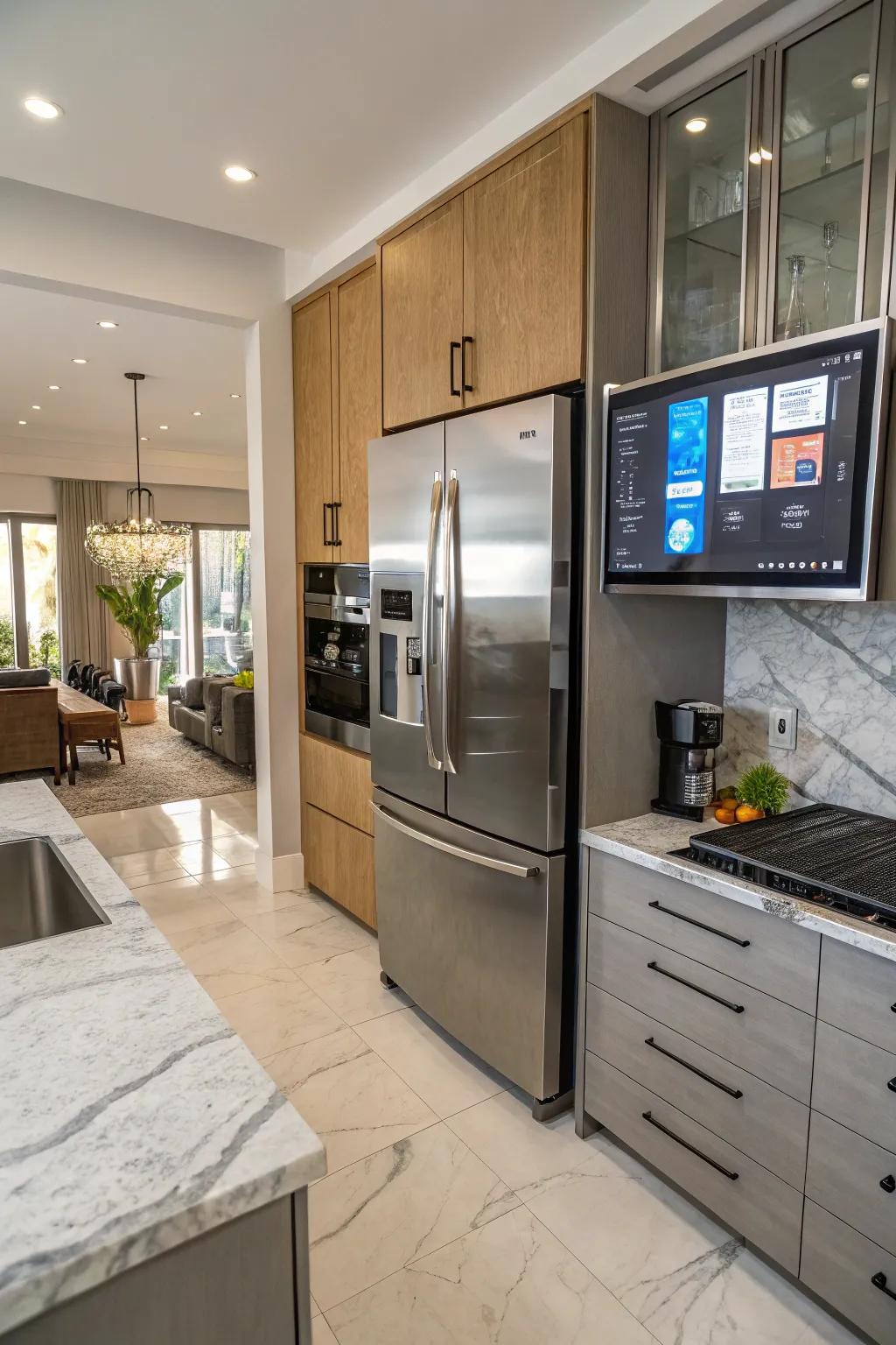 Revolutionize your kitchen experience with a smart refrigerator designed to keep you organized and creative.