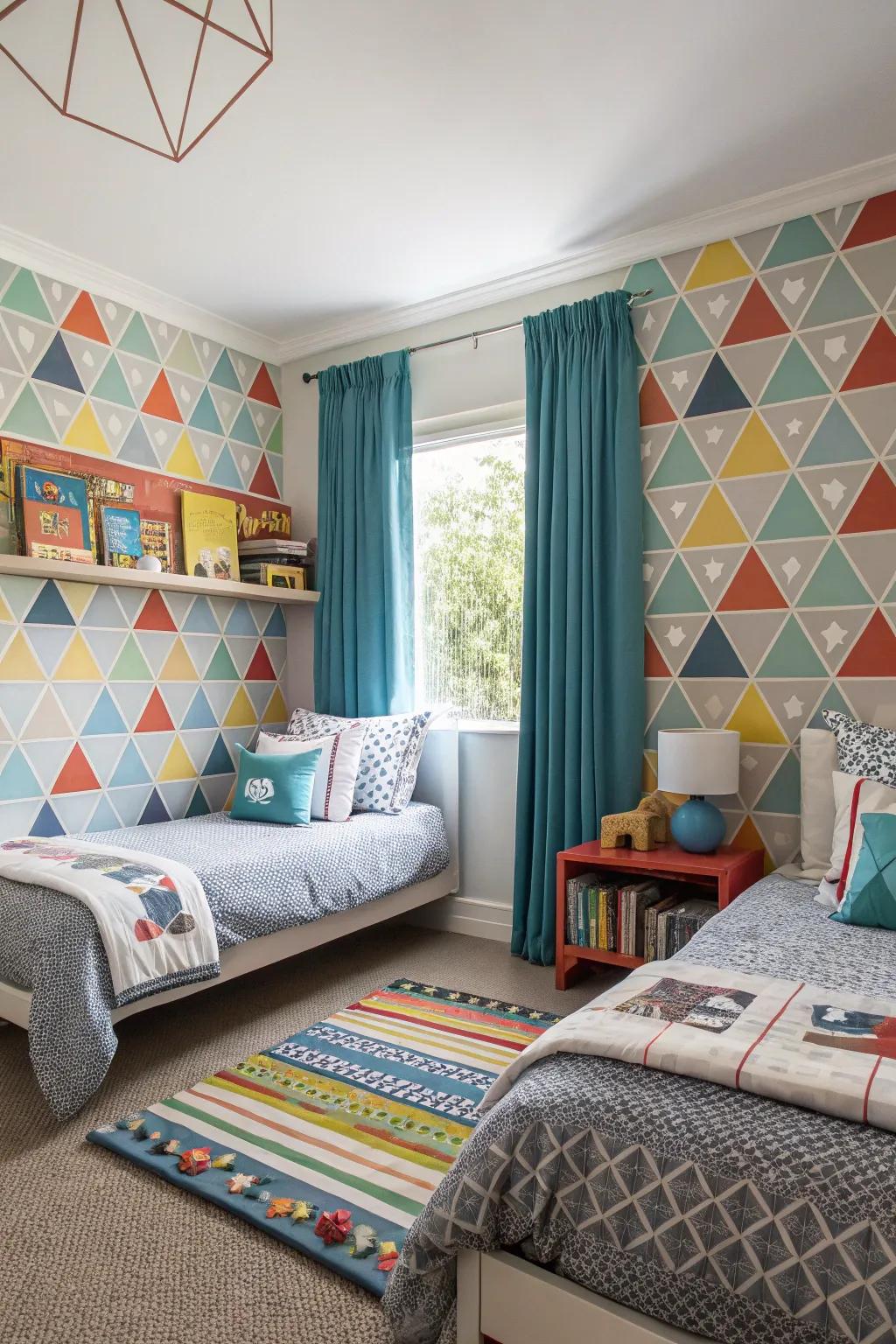 Geometry graphics inject visual intrigue