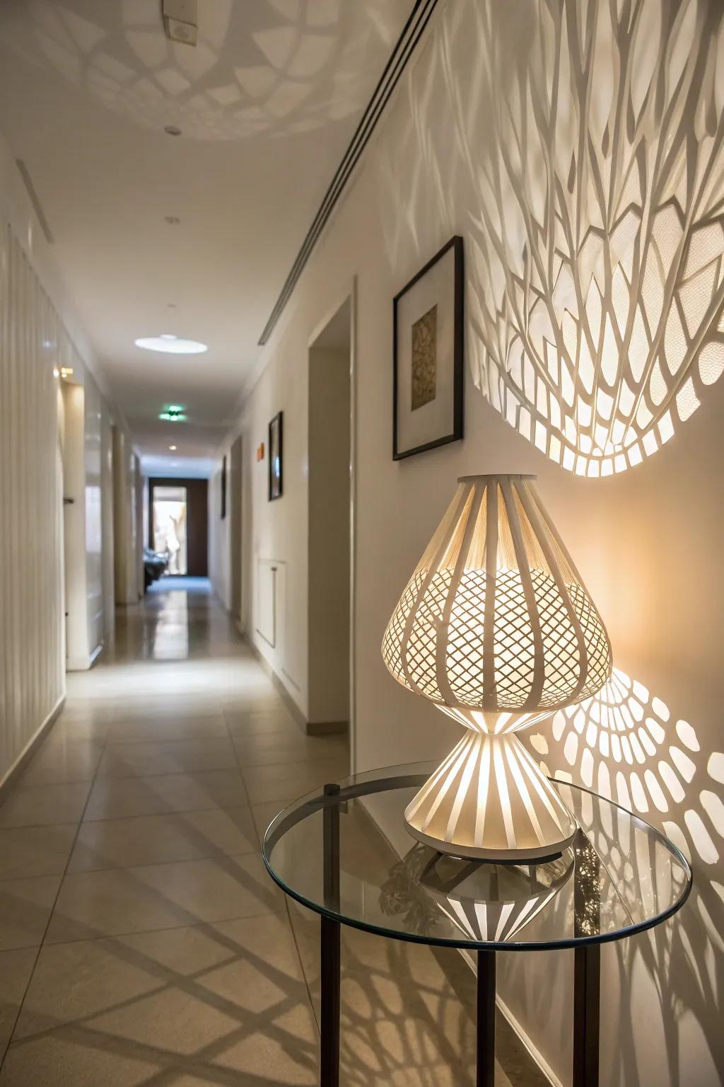 Bring artistic flair with an art form lamp.