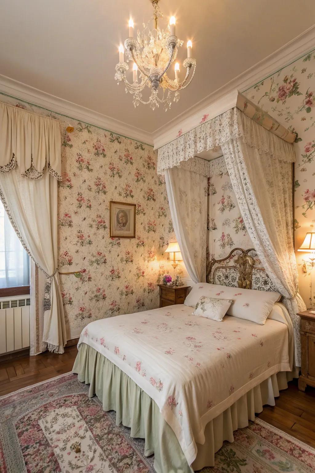 Vintage floral patterns that evoke nostalgia.