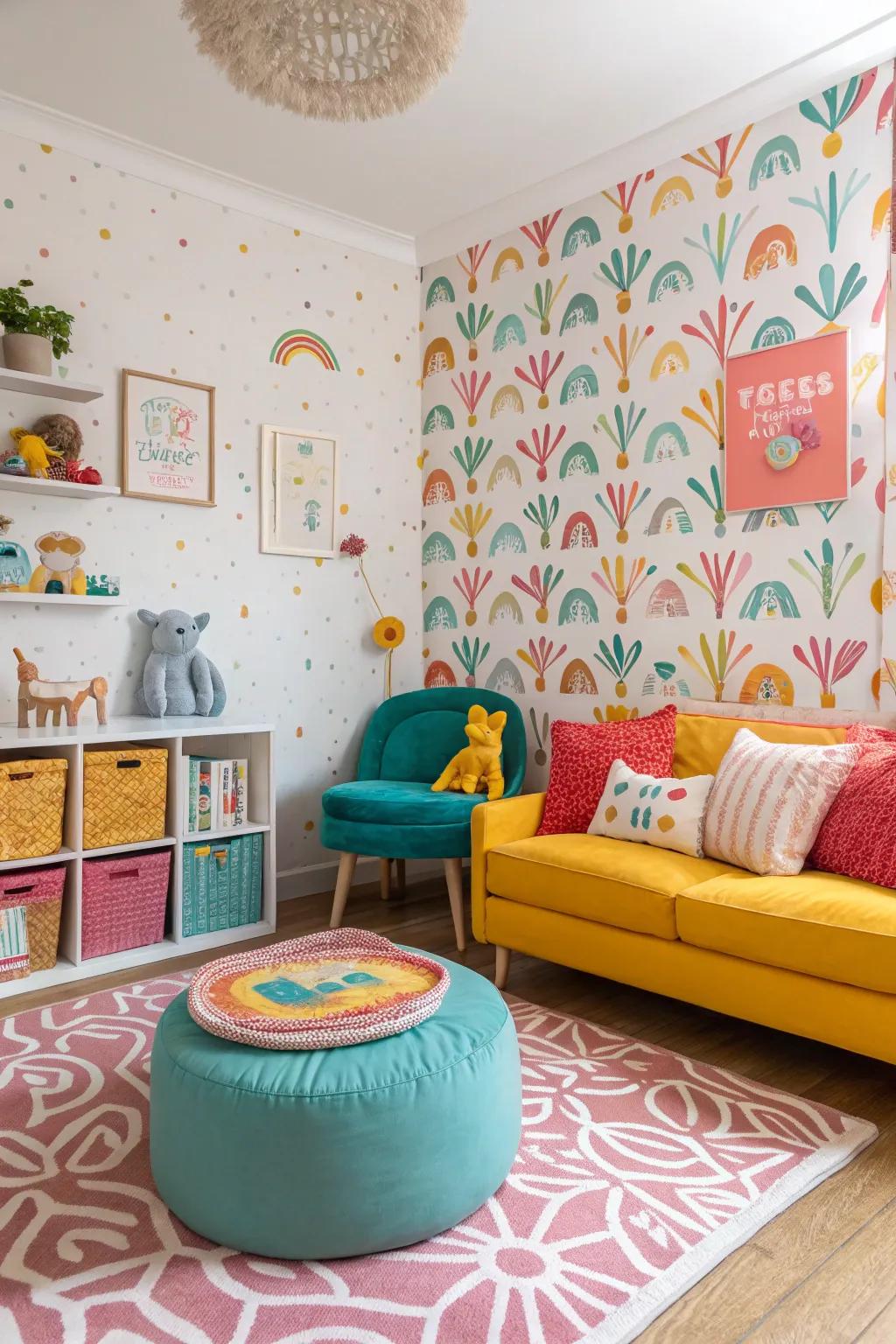 Revel in the joy of playful imagery that adds charm and creativity to your space.