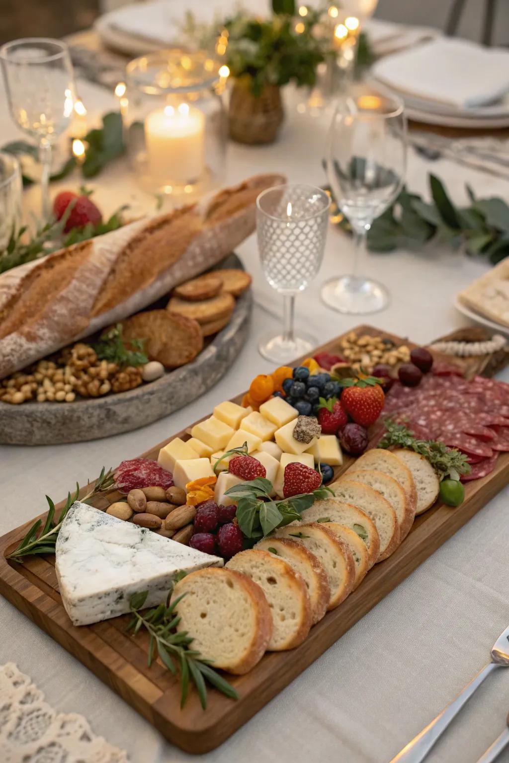 Artisanal breads pair beautifully with charcuterie.