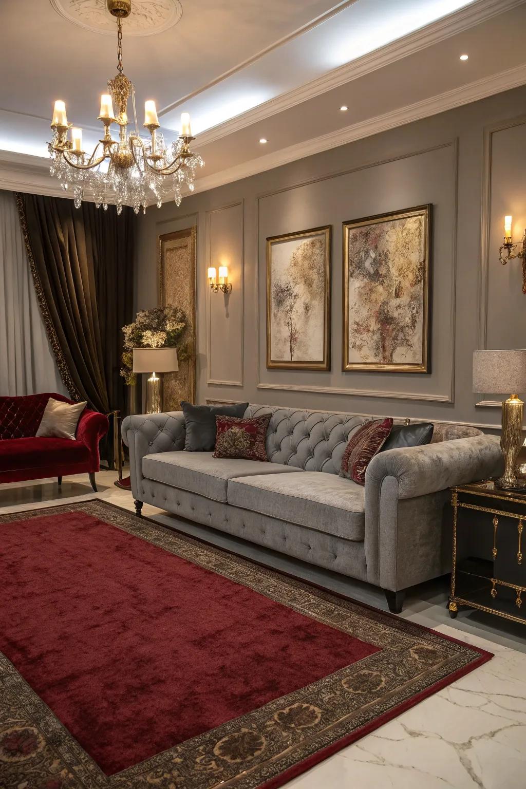 Merlot rugs introduce sentiment and luxury to your living space.