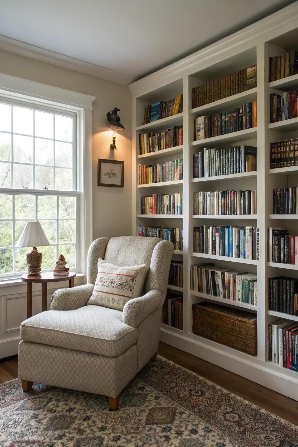 Escape reality in your personal home library.