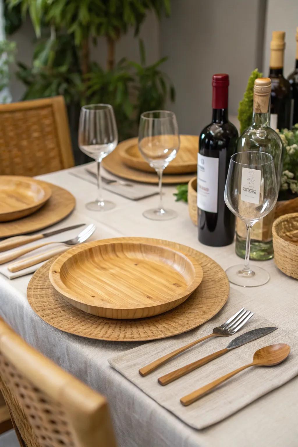 Earth-conscious tableware blends style with sustainability.