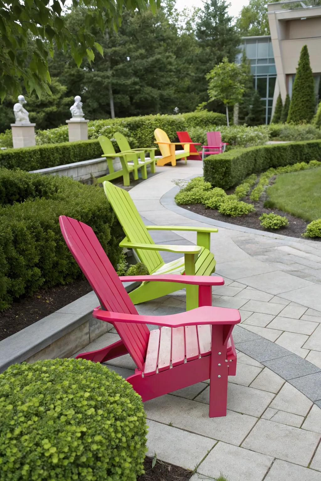 Striking electric pops for a fun surprise.