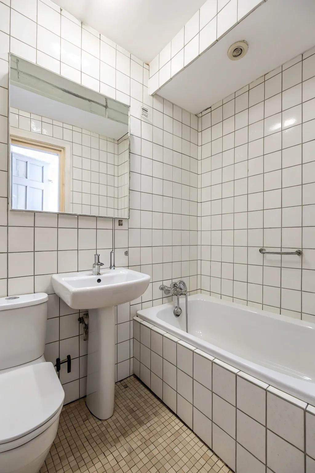 Minimalist decorations craft a serene and uncluttered look.