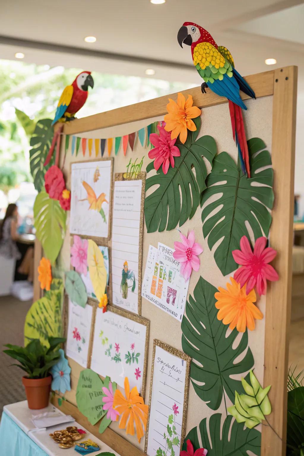 A vibrant tropical heaven bursting with hue and life.