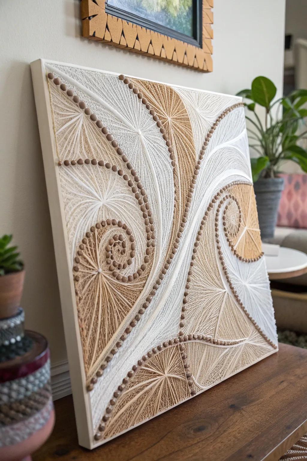 Add movement to your art with abstract string patterns.