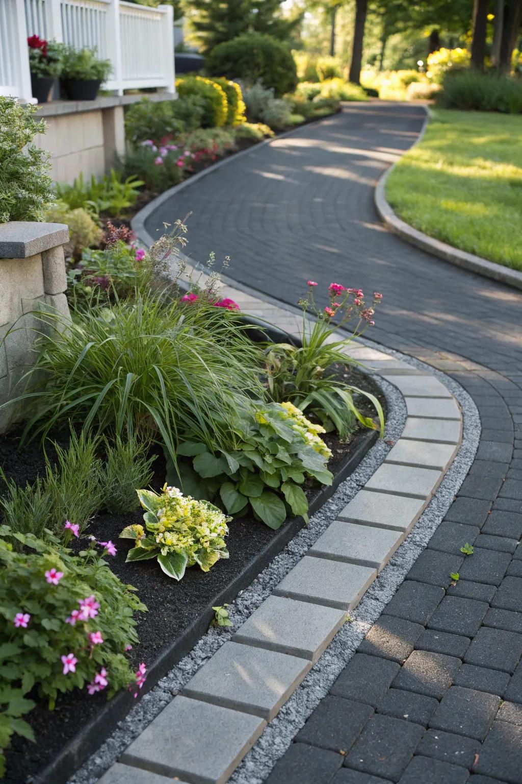 Amplify your walkway with nature's touch: Discover the art of integrated flora alcoves.