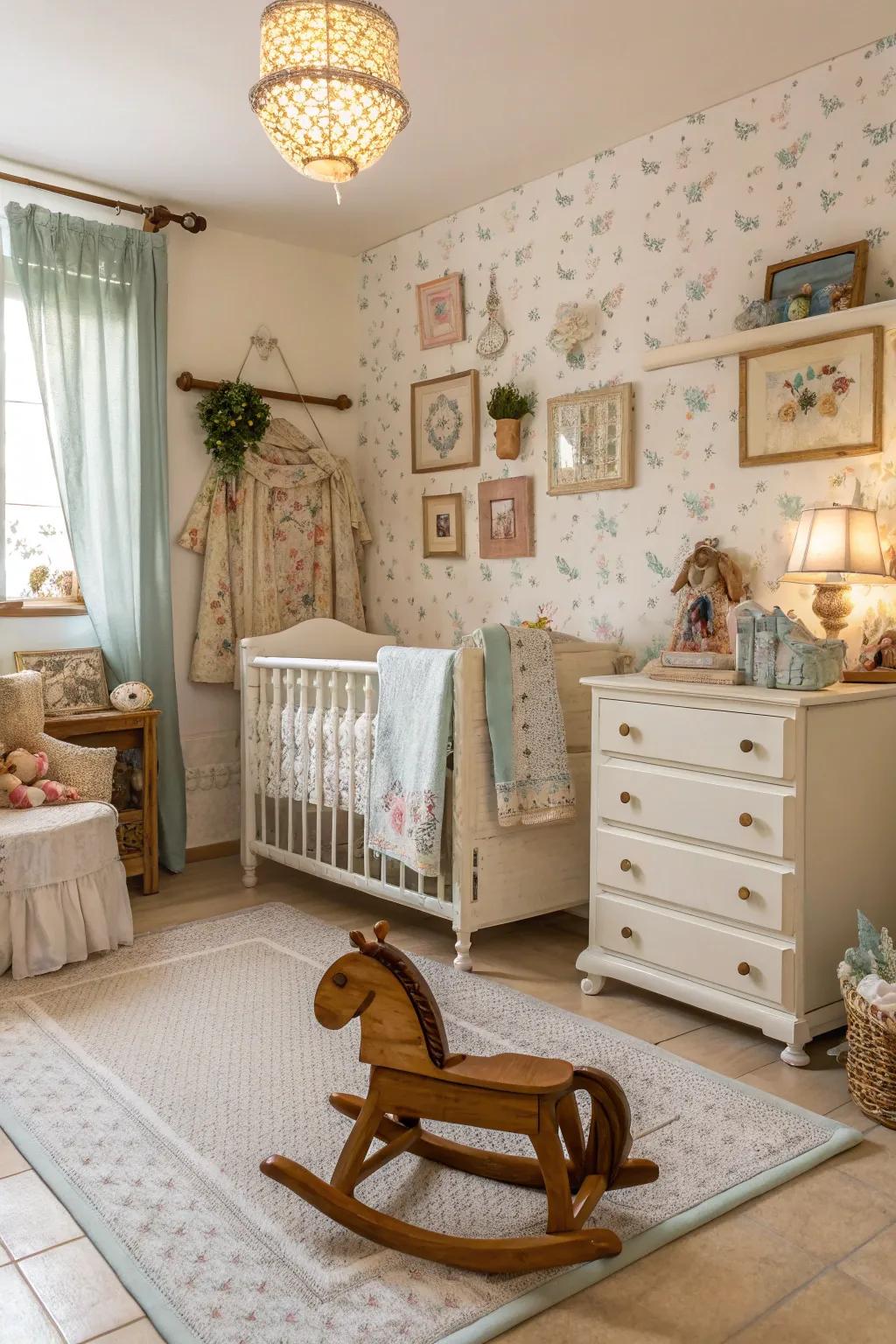 Old looks make a room feel special.