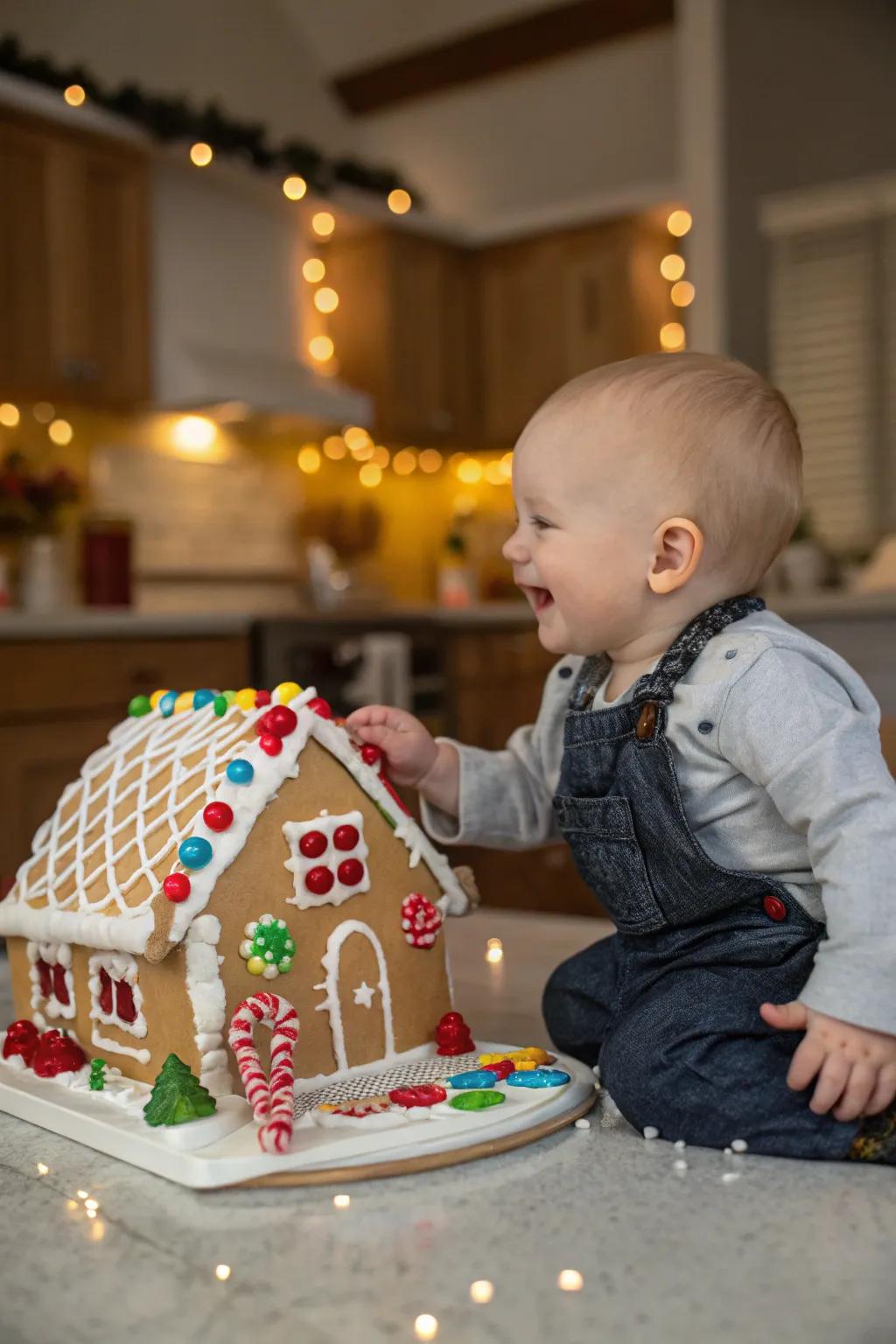 Sweet instances with a captivating gingerbread residence.