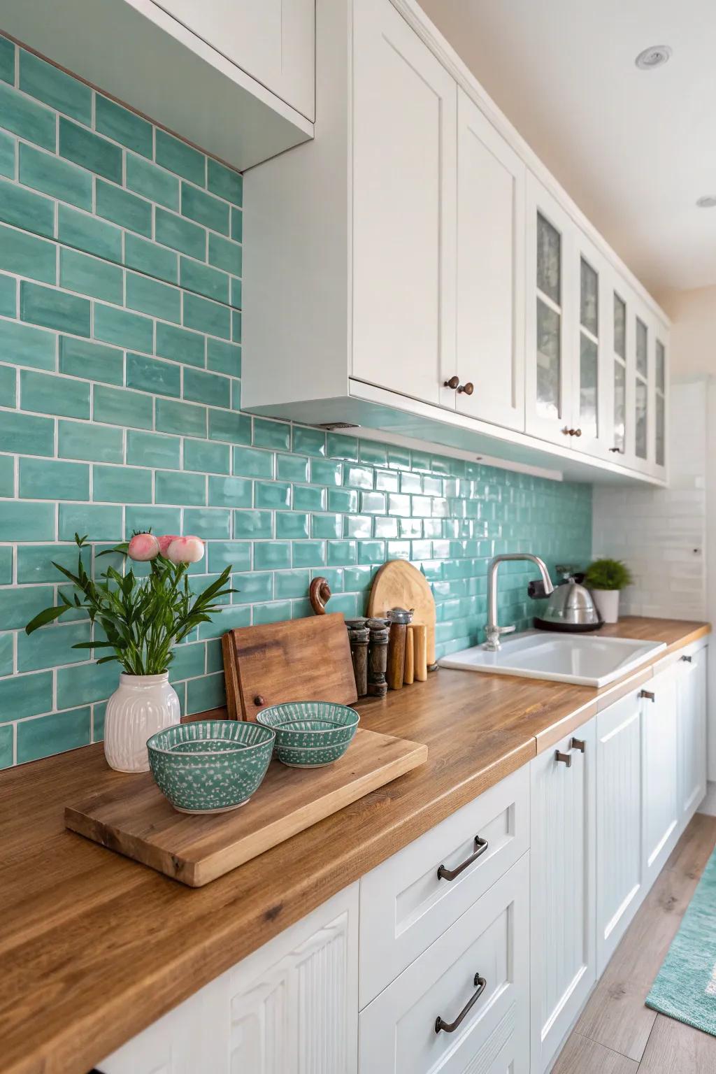 Serene vibes with a peaceful blue shade wall.