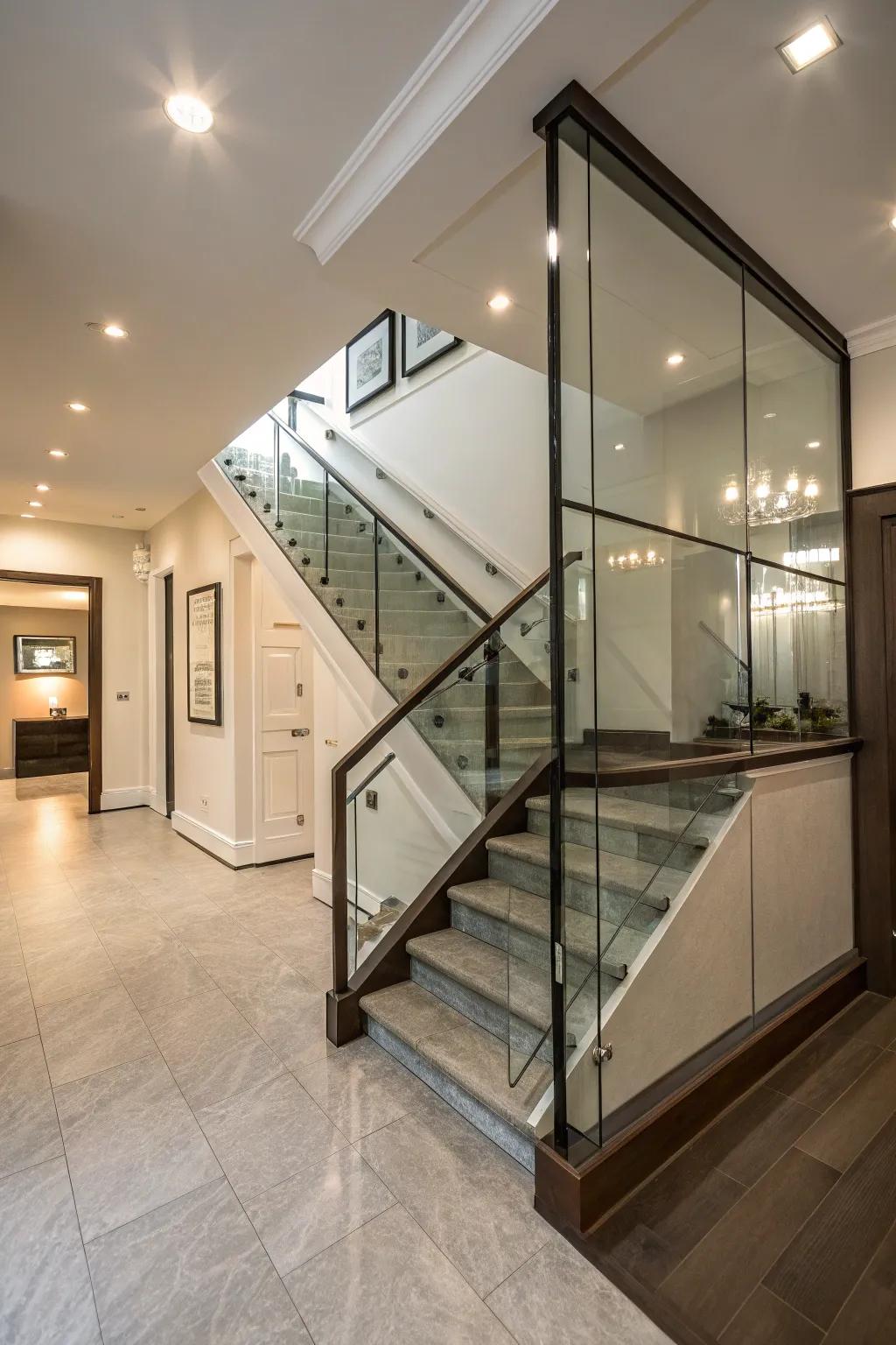 See-through screens sustain exposure and append a modern impression.