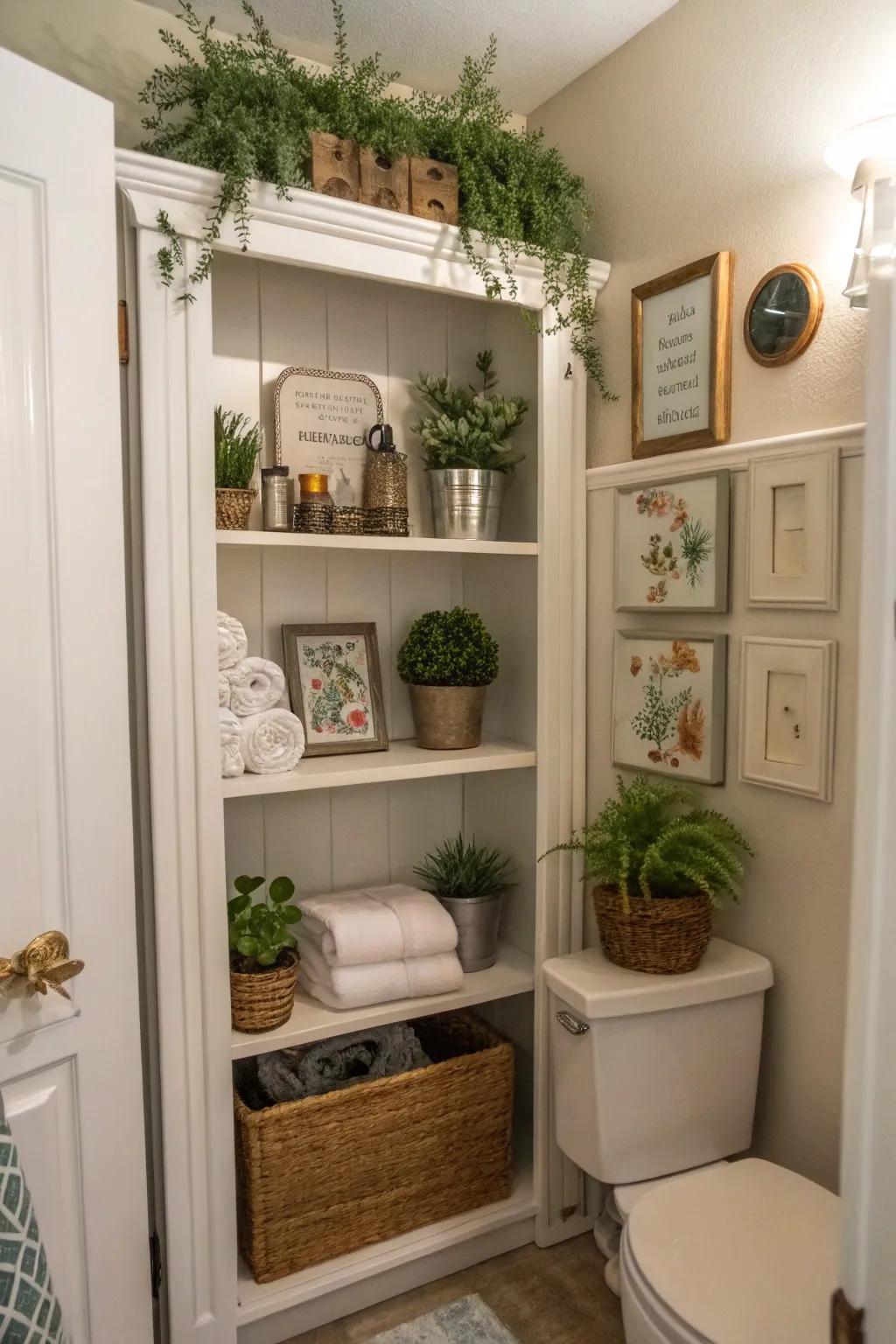 Ornate pieces bring charm to your organized space.