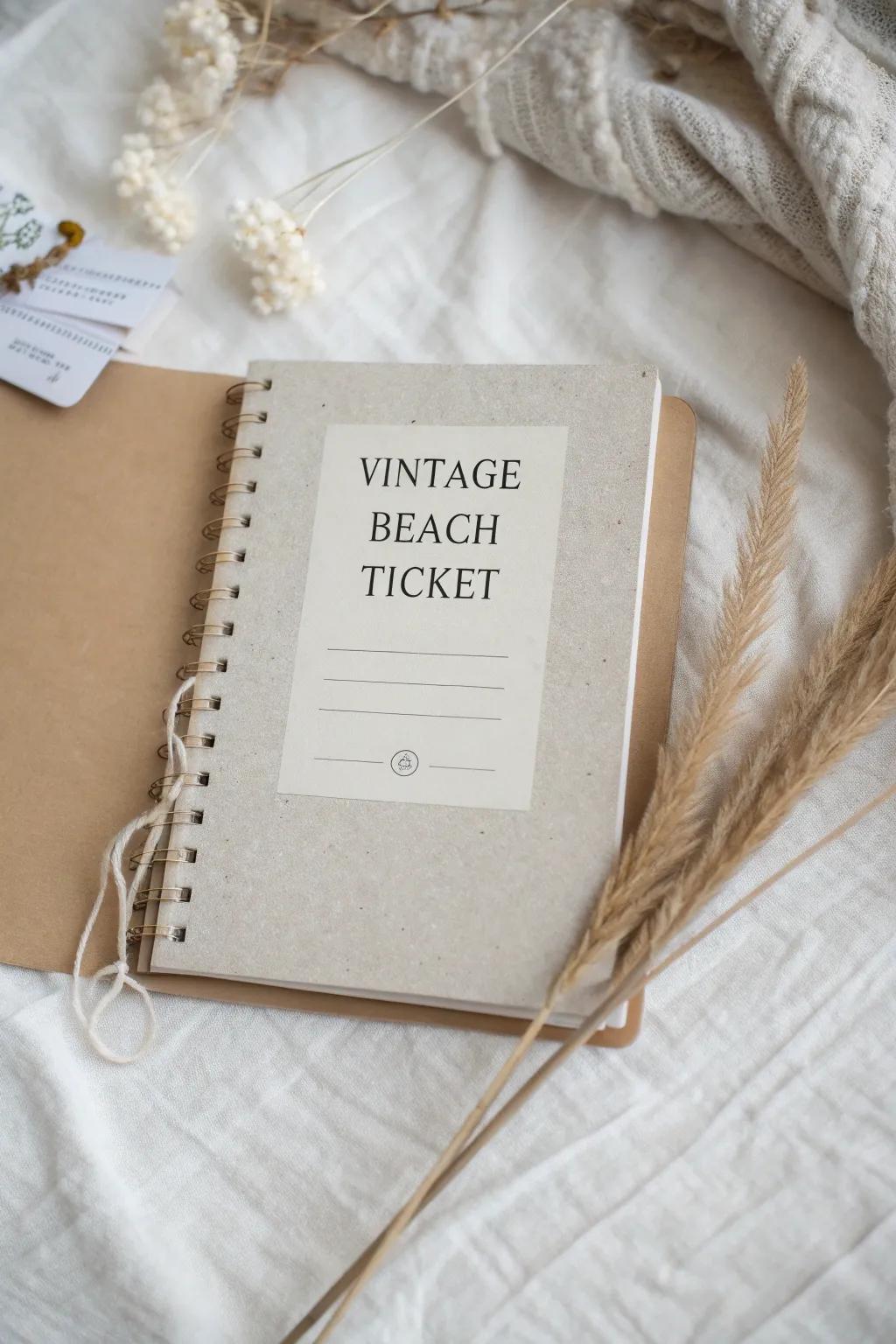 Capture your beach memories with your own accents that are simple and elegant.