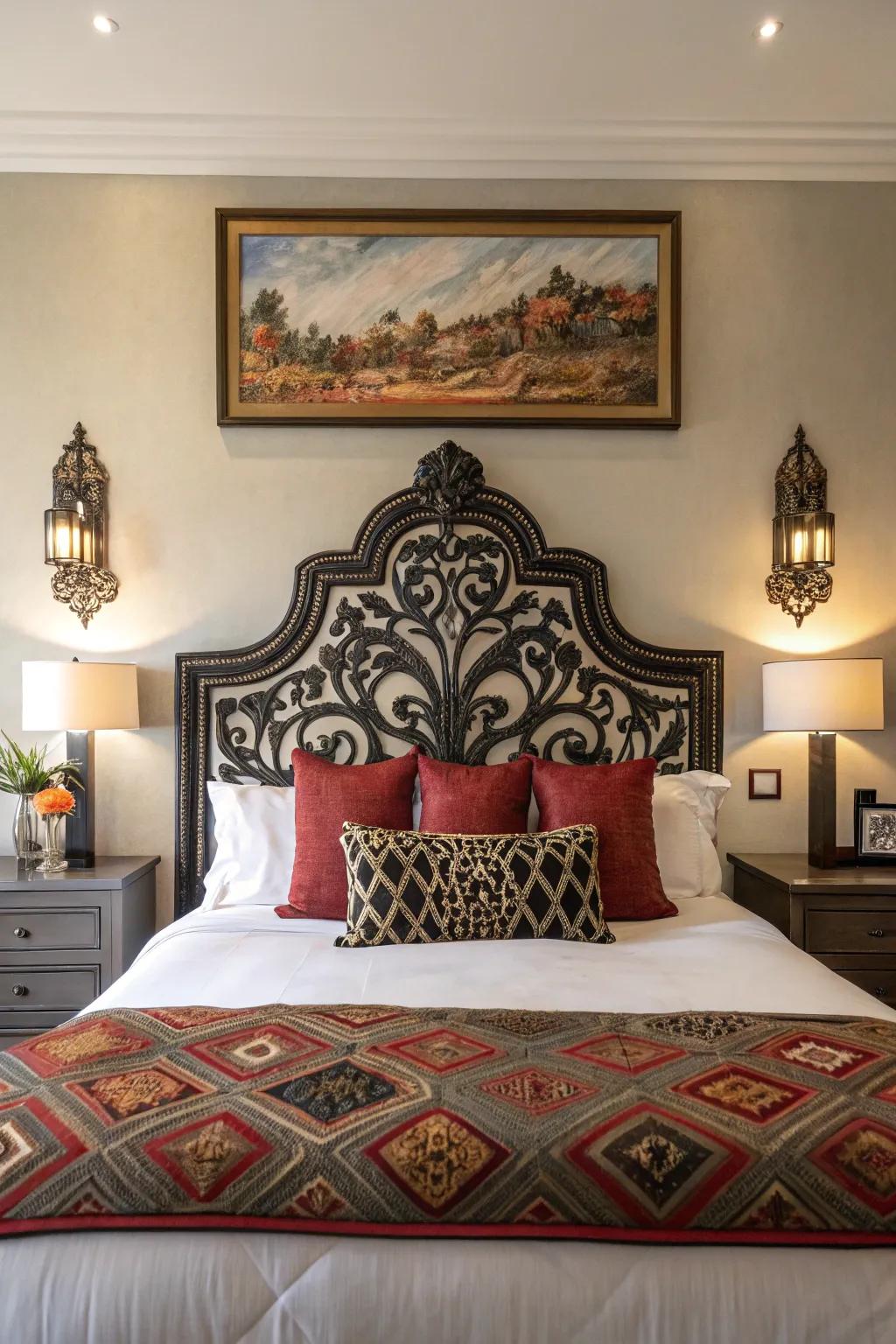 A focal point provides the bedroom a distinct sense of style.