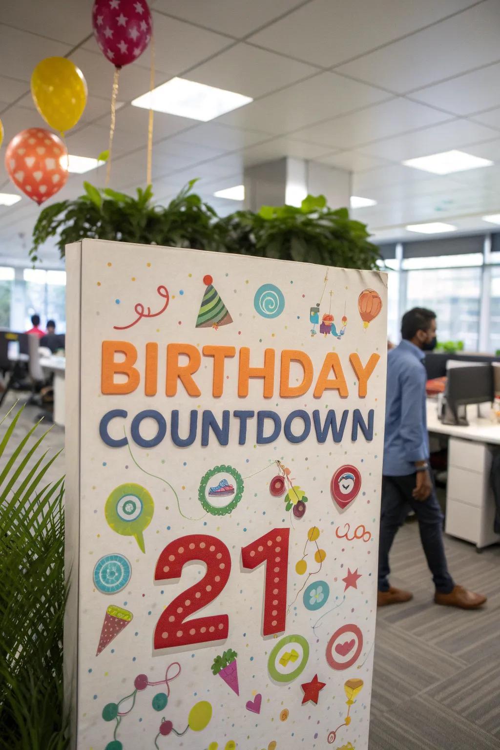 A countdown builds anticipation for upcoming birthdays.
