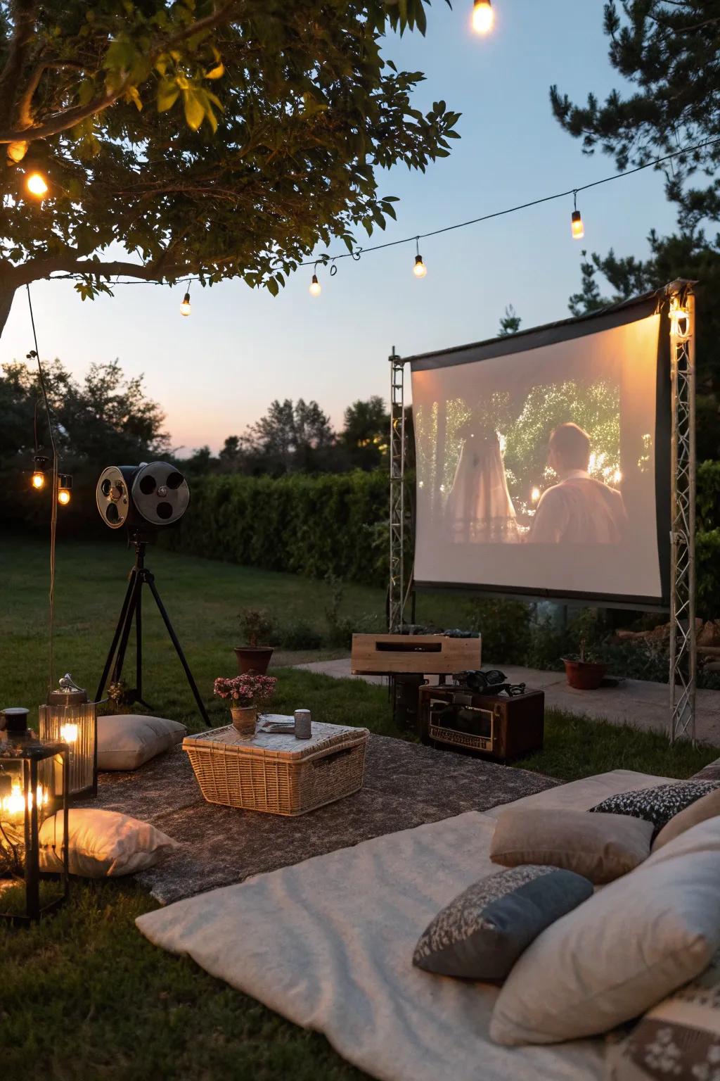 Experience the magic of cinema beneath the open sky.