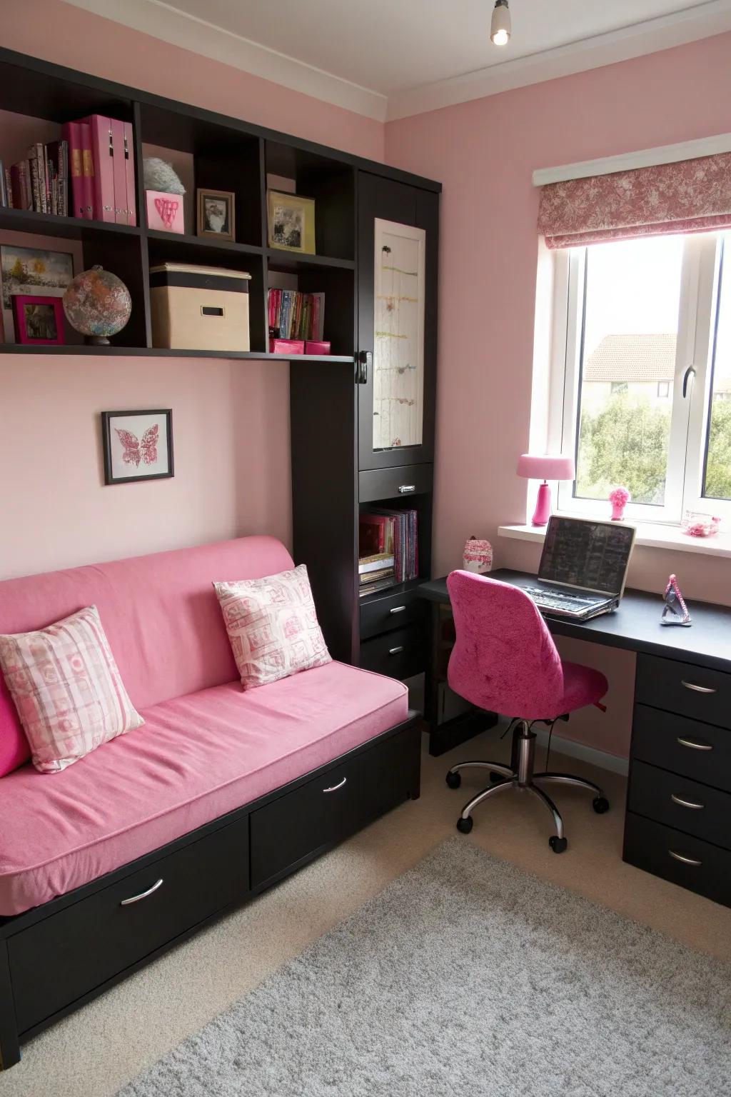 Versatile furniture gives style without sacrificing space.