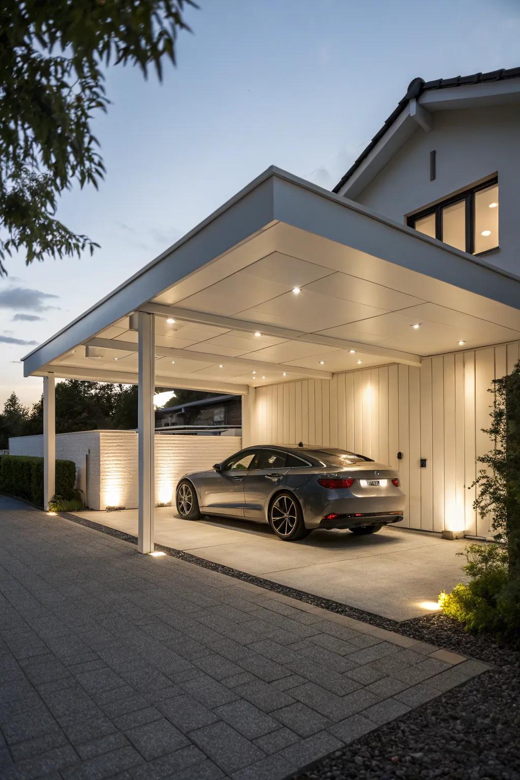 Concealed lighting offers a polished, minimalistic style.