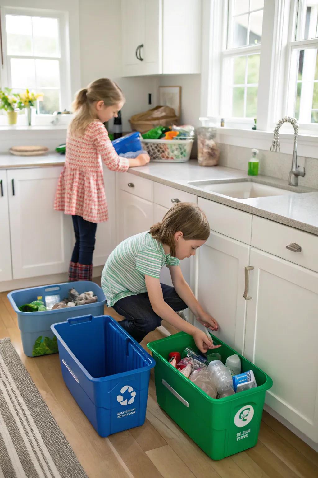 Establish earth-caring behaviors thanks to sorting work.