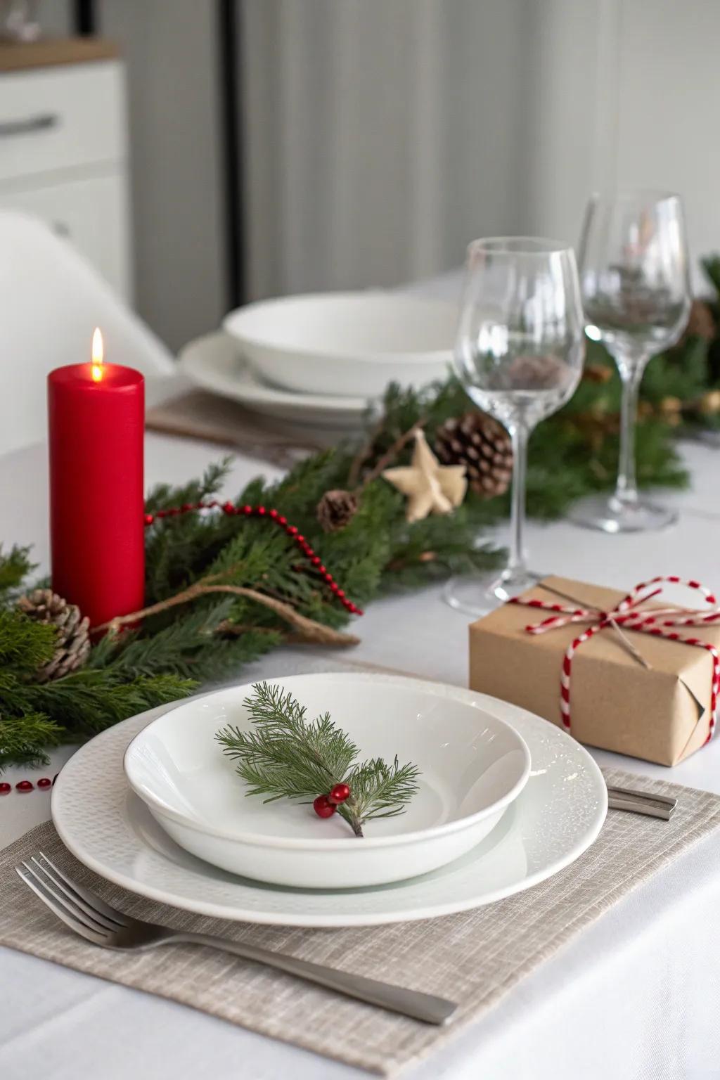 Minimalist ornamentation for understated class.