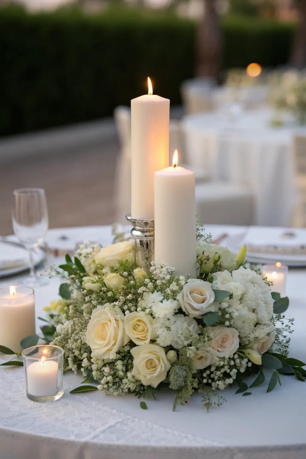 Arctic hues give an elegant touch.
