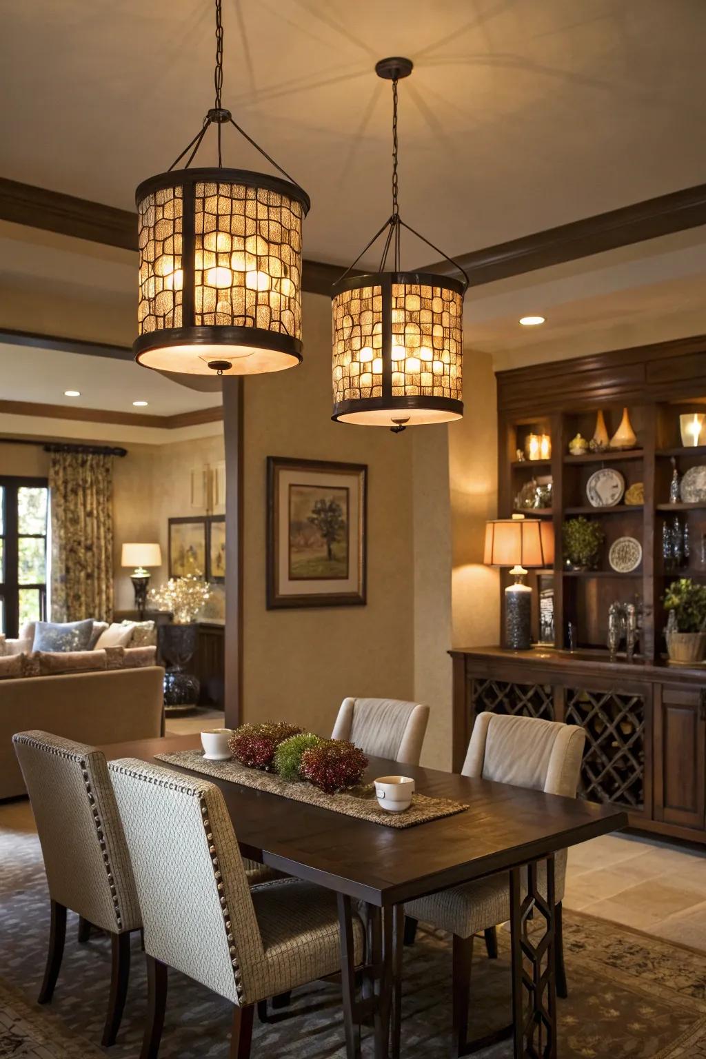 Layered lighting offers versatility and enhances ambiance.