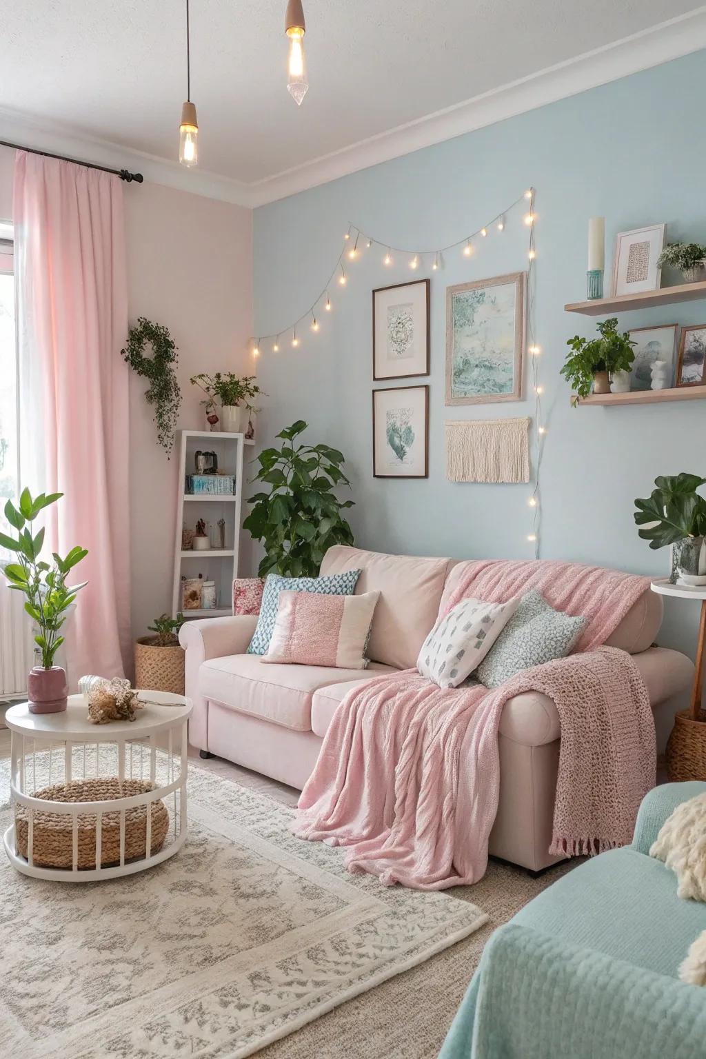 Hue colors enhance light and add gentle warmth.