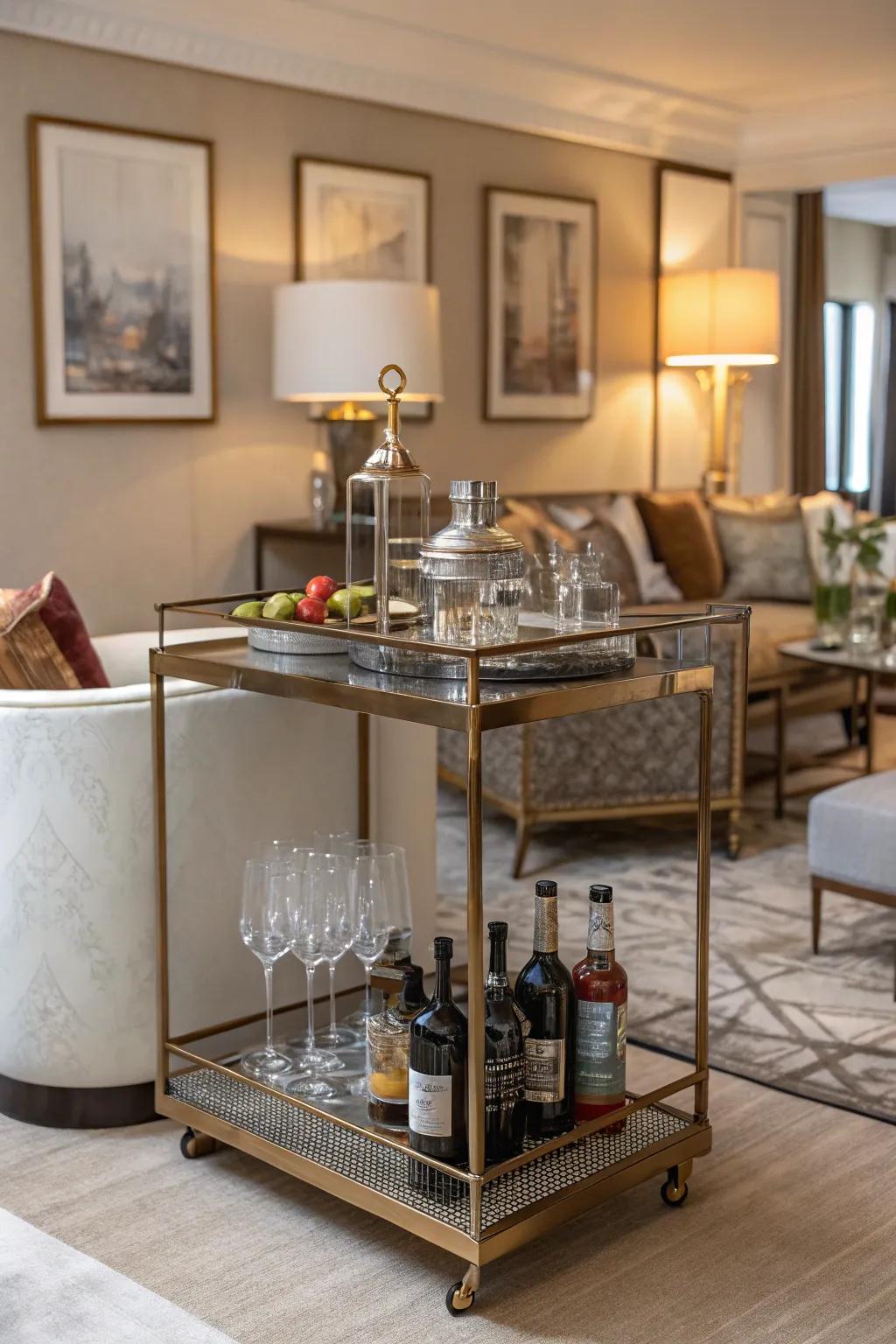 Custom beverage station adding elegance and delight to social gatherings