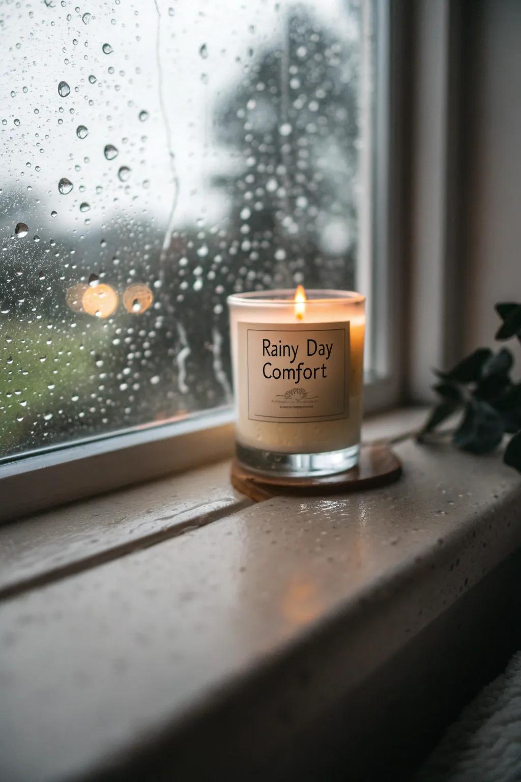 Wet Day Comfort Candle for Snug Moments