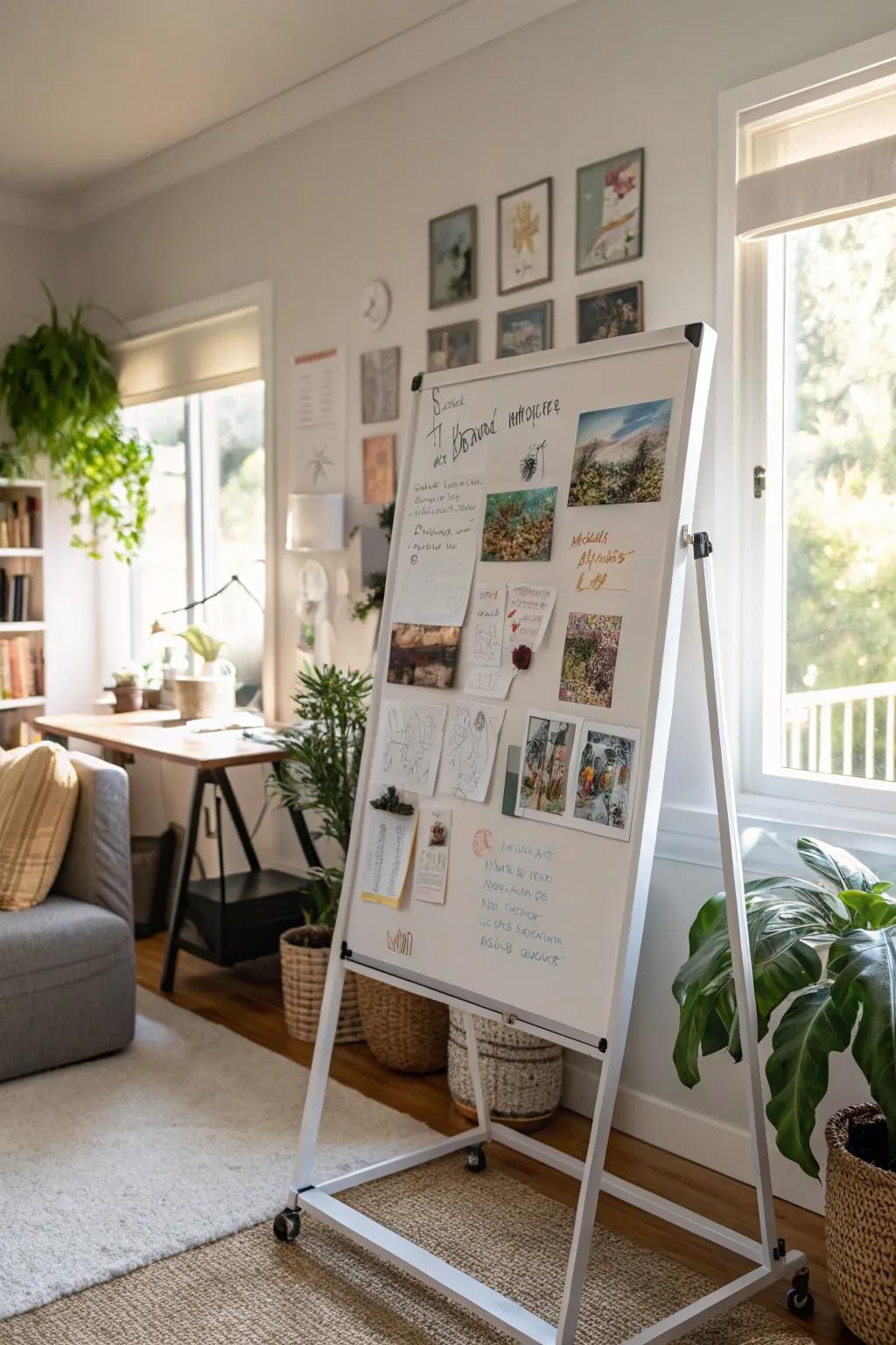 Maintain inspiration via a visual depiction of your dreams.
