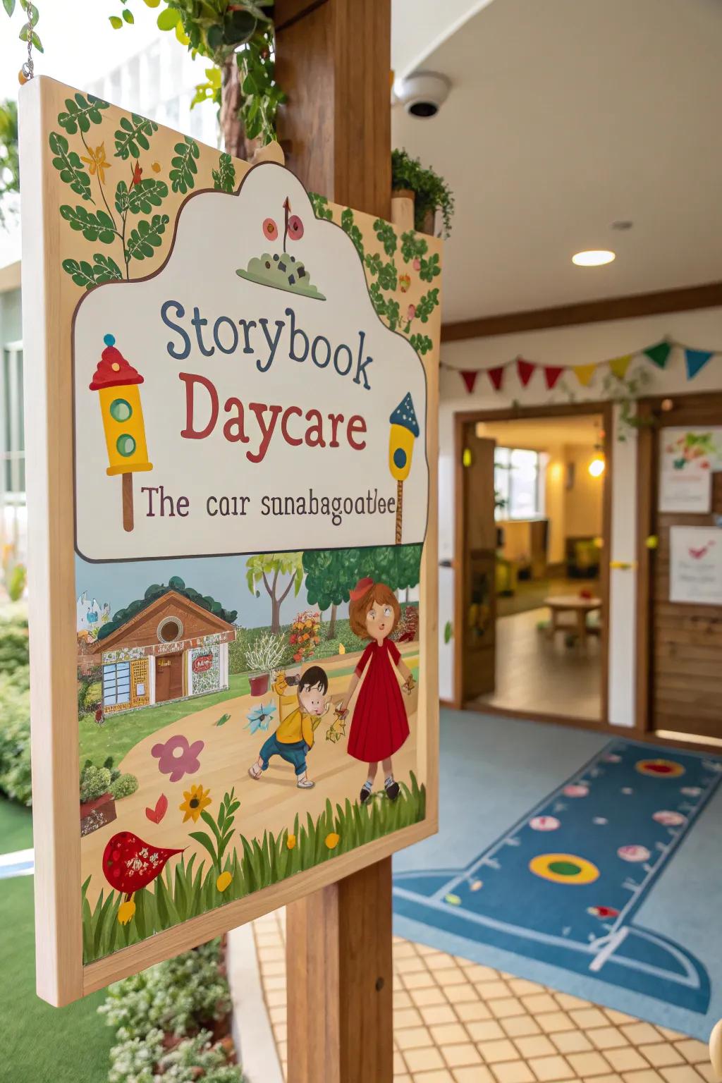 Enchanting representations present on the daycare marker narrate a captivating tale.