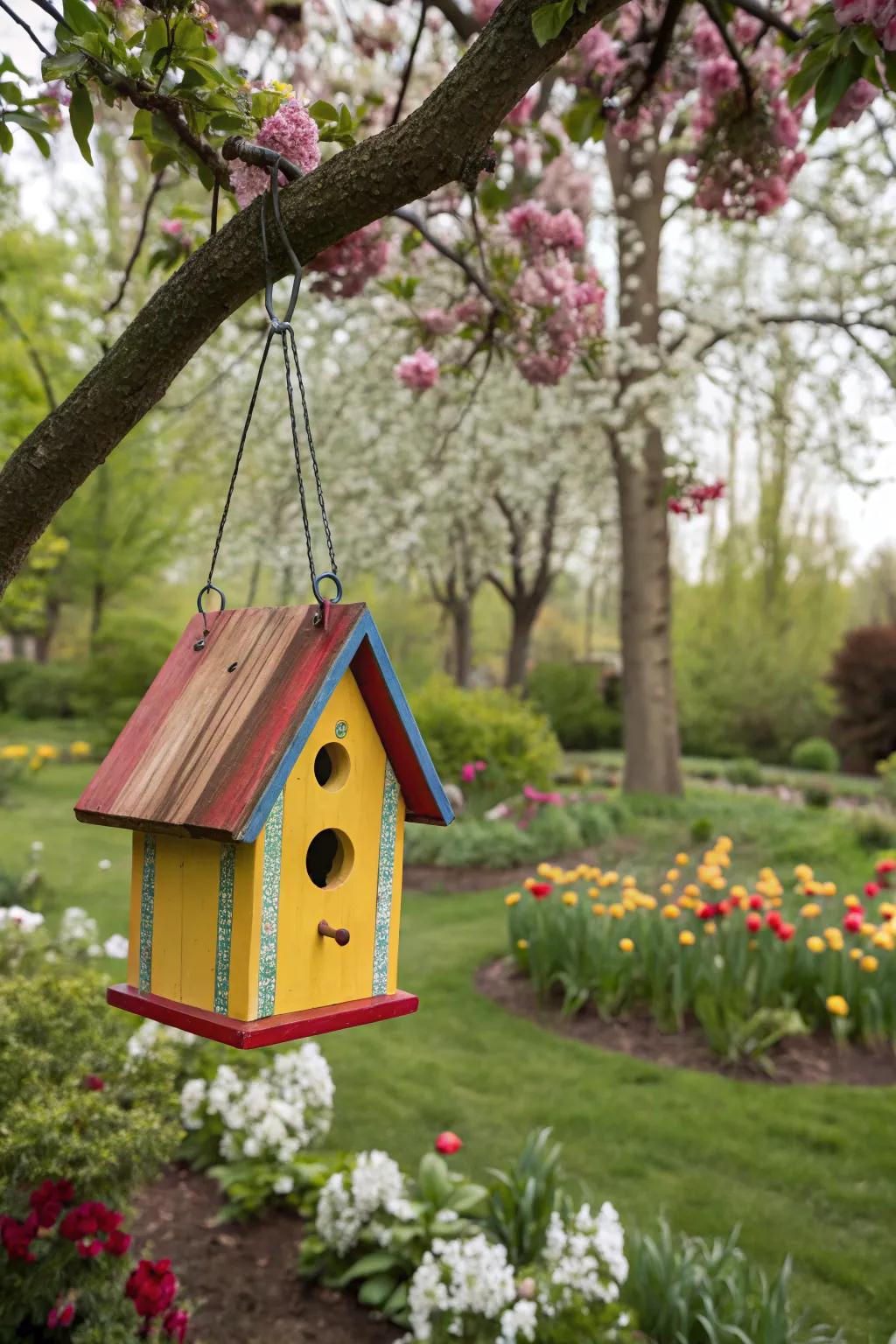Do-It-Yourself aviary painting for a chromatic garden.