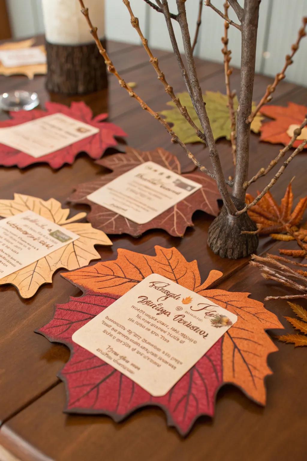 Frond announcements offer a signature and thematic onset to your party.