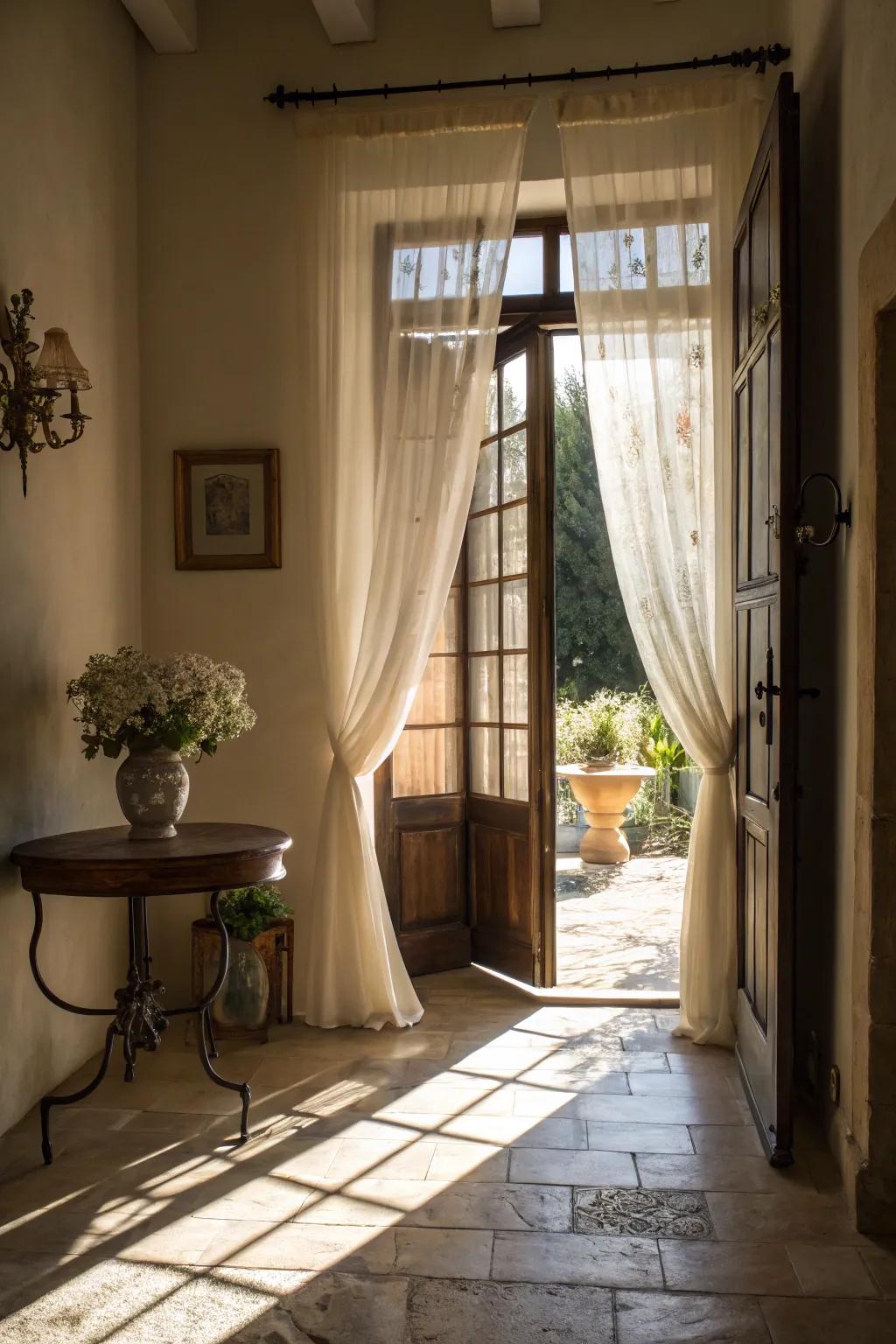 Natural light helps an entryway feel spacious and welcoming.
