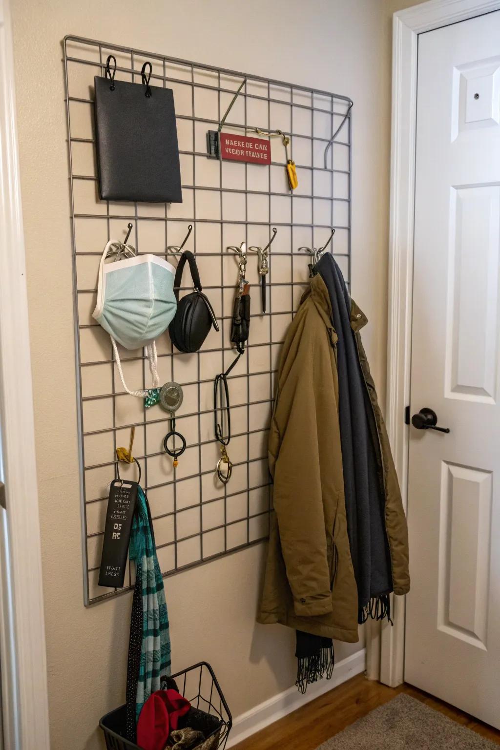 Versatile and fashionable, a wire lattice panel adapts to your needs.