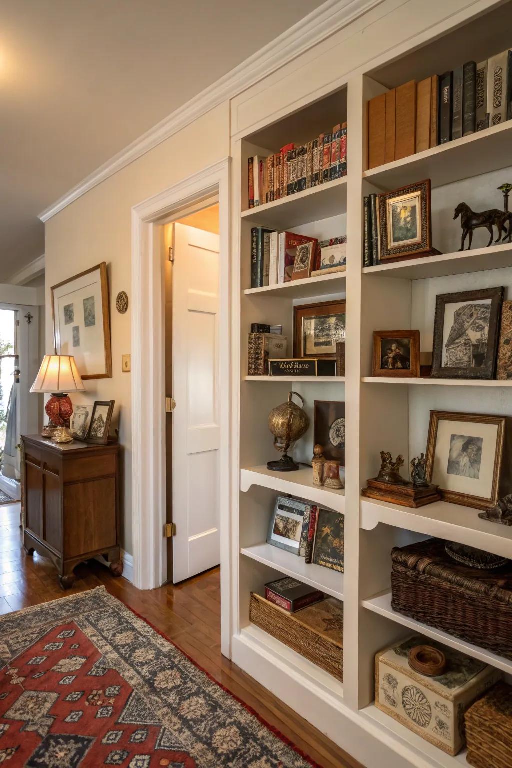 Personal collectibles add uniqueness and spark conversations.