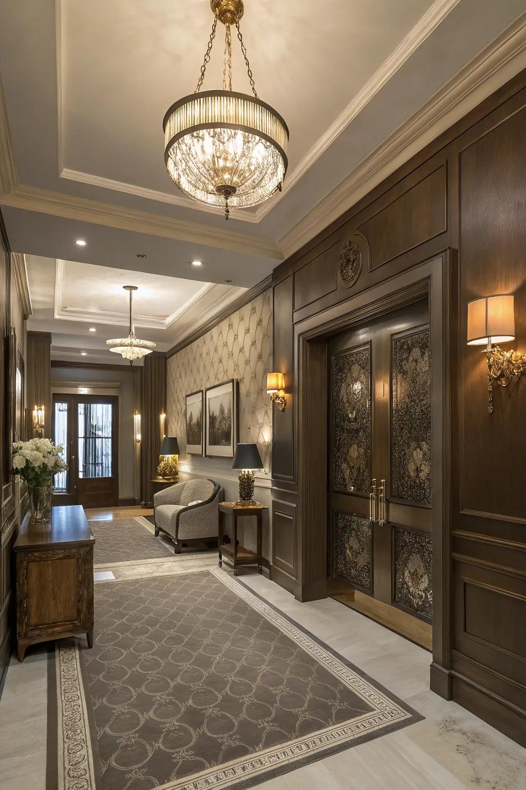 Realize refinement with taupe tones.