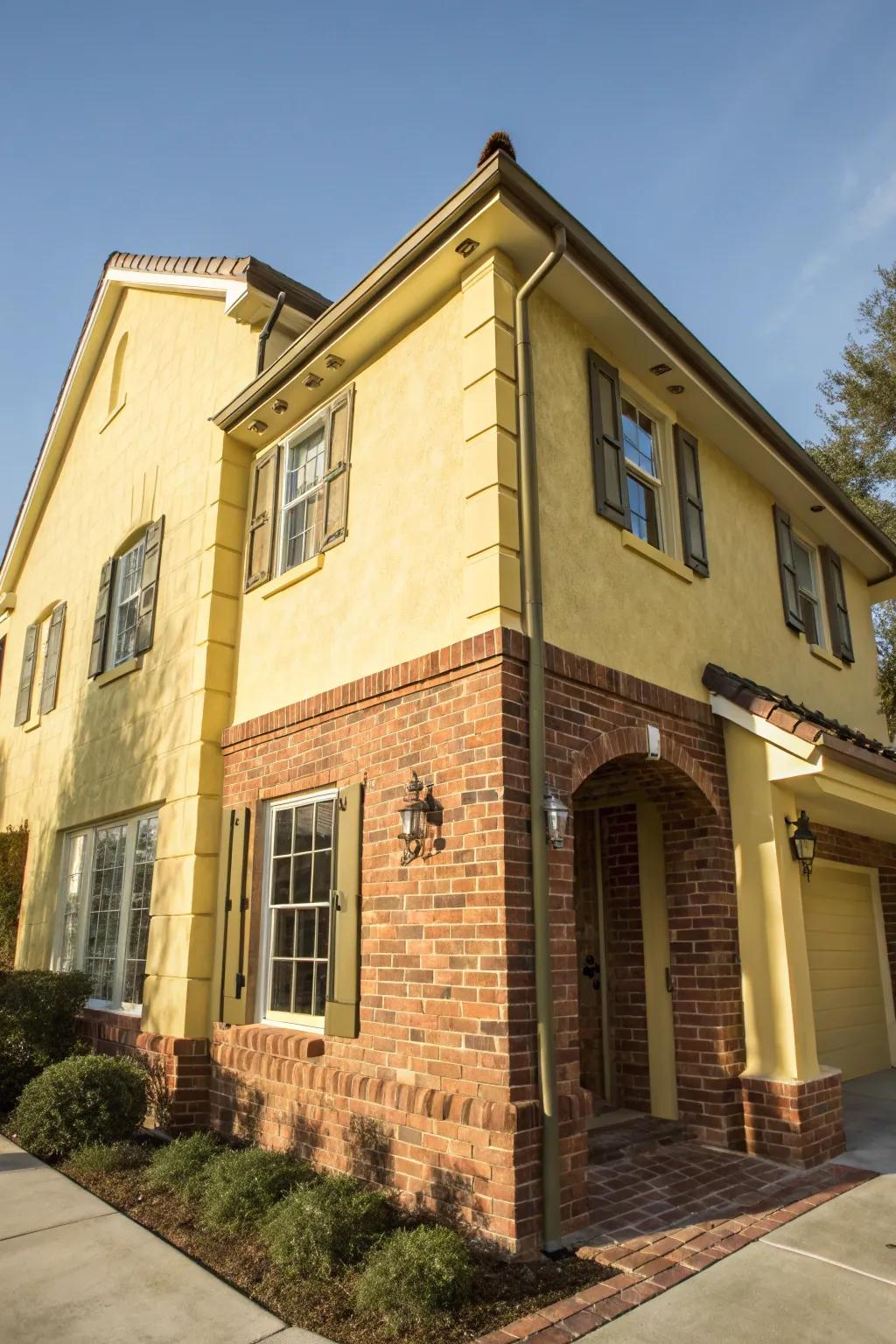 Cheery classic brick with gold.