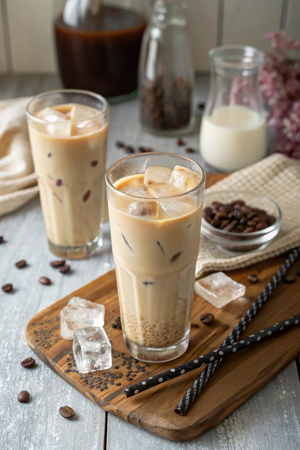 Vanilla ice to enhance your drink with subtle sweetness.