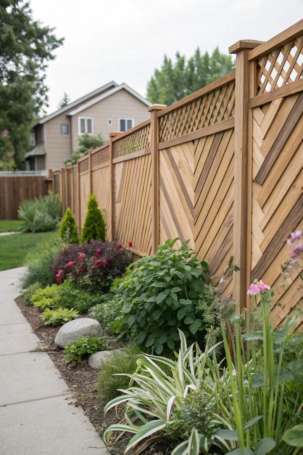 Diagonal styles add a dynamic twist to fencing.