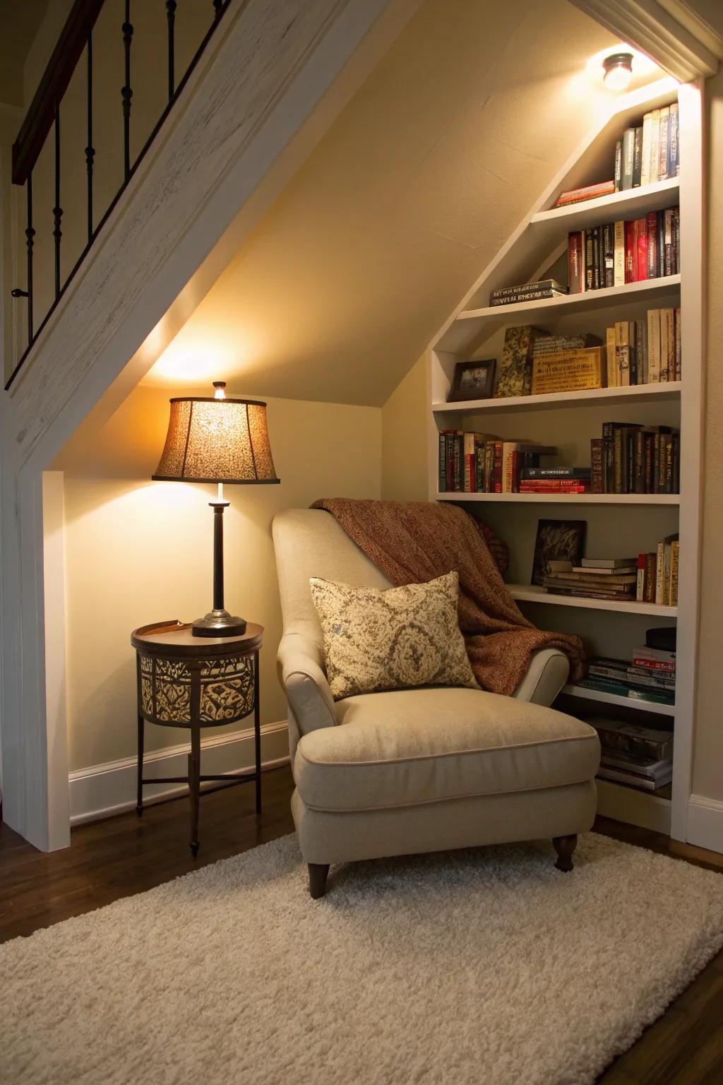 Escape into a realm of stories within a secret story nook.