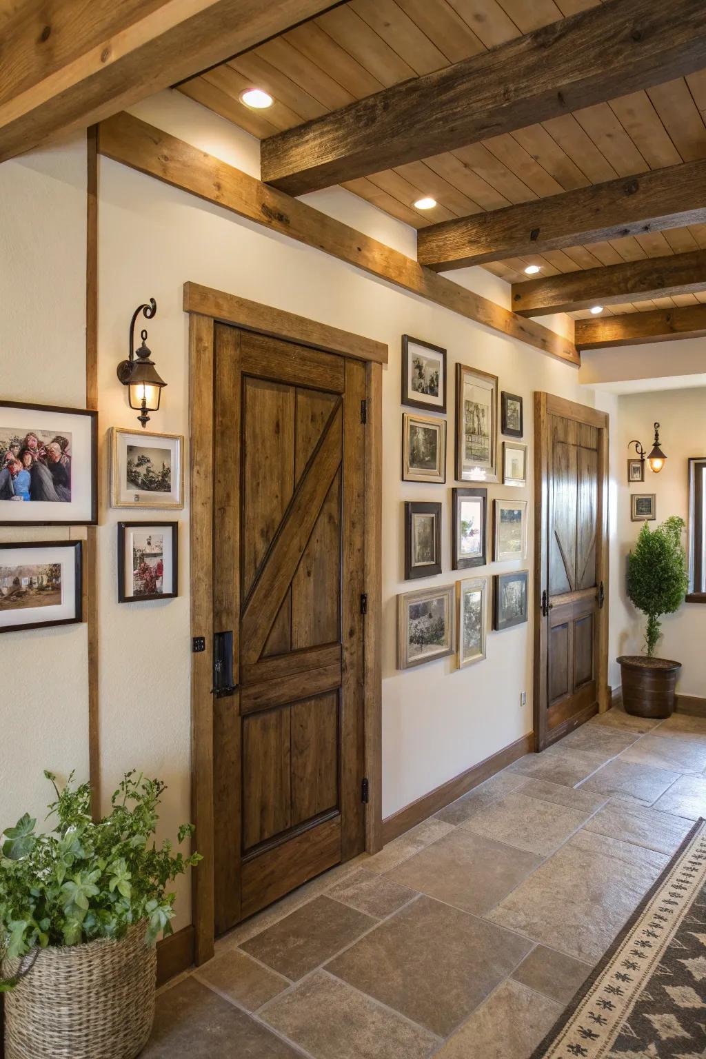Kin photographs individualize your entryway.