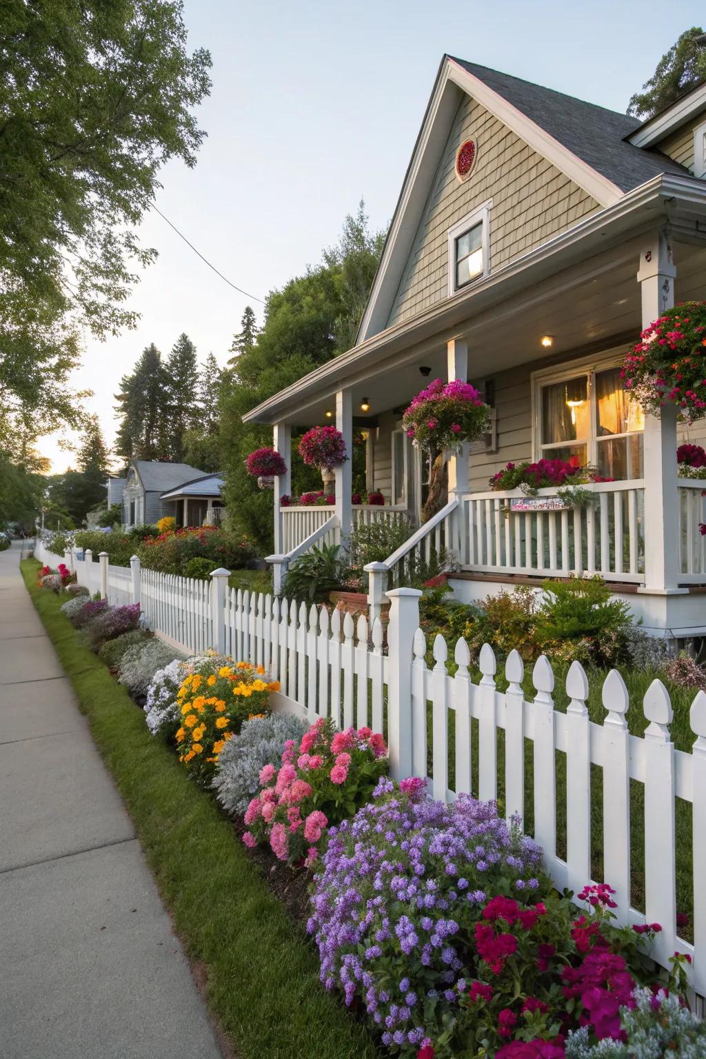 A decorative barrier, enhancing the charm and seclusion of your residence.